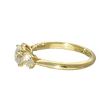 18ct Yellow Gold 1.27ct Laboratory-Grown Diamond Round Trilogy Ring