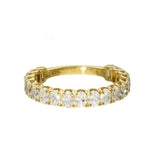 18ct Yellow Gold 1.9ct Laboratory-Grown Diamond Oval Cut 3/4 Eternity Ring