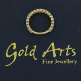 18ct Yellow Gold 1.9ct Laboratory-Grown Diamond Oval Cut 3/4 Eternity Ring