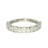 Platinum 1.17ct Laboratory-Grown Diamond Pear Shape Half Eternity Ring