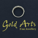 Platinum 1.17ct Laboratory-Grown Diamond Pear Shape Half Eternity Ring