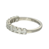 Platinum 1.10ct Laboratory-Grown Diamond Oval Cut Half Eternity Ring