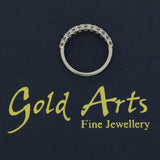 Platinum 1.10ct Laboratory-Grown Diamond Oval Cut Half Eternity Ring