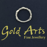 Platinum 0.30ct Old Cut Diamond Wave Vintage Style Eternity Ring