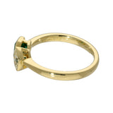 18ct Yellow Gold Toi et Moi Emerald and Marquise Diamond Ring
