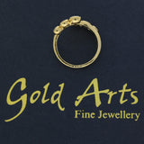 18ct Yellow Gold 1.06ct Total Bezel Set Diamond Cocktail Ring