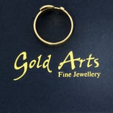 Pre-owned 9ct Yellow Gold Plain Buckle Ring