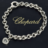 Pre-Loved 18ct White Gold Chopard Happy Diamonds Heart Bracelet