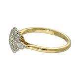 18ct Yellow Gold 0.50ct Diamond Daisy Cluster Ring