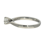 Pre-loved Platinum 0.30ct Diamond Compass Set Solitaire Ring