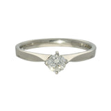 Pre-loved Platinum 0.30ct Diamond Compass Set Solitaire Ring