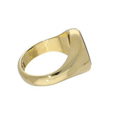 Vintage Small 18ct Yellow Gold Lapis Lazuli Signet Ring c.1959