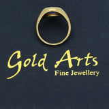 Vintage 18ct Yellow Gold Lapis Lazuli Signet Ring 1960's
