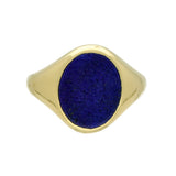 Vintage 18ct Yellow Gold Lapis Lazuli Signet Ring 1960's
