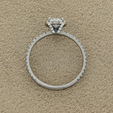 Pre-loved 18ct White Gold Certificated Heart Shape Diamond Halo Ring