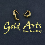 18ct Yellow Gold 0.51ct Diamond Triple Row Small Huggie Hoop Earrings