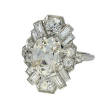 Pre-Loved Platinum Vintage Art Deco Diamond Cocktail Ring