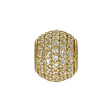 Pre-loved Pandora Retired 14K Gold Pave Lights Charm with Clear Zirconia - 750819CZ