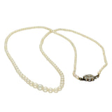 Antique Round Graduated Natural Saltwater Pearl 15' Necklace