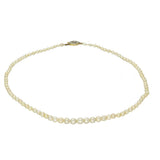 Antique Semi-Baroque Graduated Natural Saltwater Pearl 16' Necklace