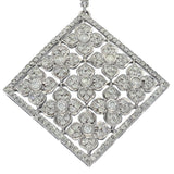 18ct WG 2.32ct Dia Fancy P'dant on 19' Chain