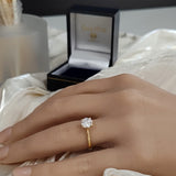 18ct Yellow Gold Laboratory-Grown Round 1ct Diamond Solitaire Ring