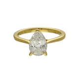 18ct Yellow Gold Laboratory-Grown 1.55ct Pear Shape Diamond Solitaire Ring