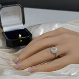 Platinum Laboratory-Grown 1ct Diamond Halo Ring