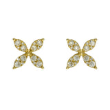 18ct Yellow Gold 0.40ct Diamond Butterfly Stud Earrings