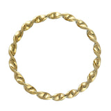 Pre-loved Solid 9ct Yellow Gold Twist Bangle 31g