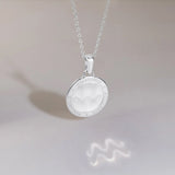 886 The Royal Mint - 886 Caustic Aquarius Pendant with 18' Chain in Sterling Silver