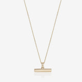 886 The Royal Mint - 886 Small T-Bar Pendant with 18' Chain in 9ct Yellow Gold