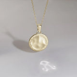 886 The Royal Mint - 886 Caustic Taurus Pendant with 18' Chain in 9ct Yellow Gold