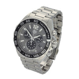 Pre-owned Tag Heuer F1 CAZ1011 Grey Dial Quartz 43mm Watch