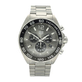 Pre-owned Tag Heuer F1 CAZ1011 Grey Dial Quartz 43mm Watch