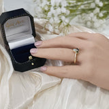 9ct Yellow Gold Sapphire, Opal & Garnet Mix Cut Ring