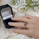 9ct White Gold Pink Tourmaline, Garnet & Diamond Mix Cut Ring