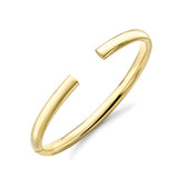 9ct Yellow Gold Cuff Torque Hinged 6mm Bangle