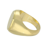 18ct Yellow Gold Large Oval 17 x 12mm Solid Signet Ring