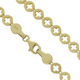 9ct Yellow Gold Clover Motif Bracelet