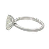 Platinum Laboratory-Grown 1.34ct Pear Cut Diamond Solitaire Ring