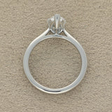 Platinum Laboratory-Grown 1.34ct Pear Cut Diamond Solitaire Ring
