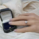 Platinum Laboratory-Grown 1.34ct Pear Cut Diamond Solitaire Ring
