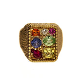 Pre-Owned Bleue Burnham 9ct Cottage Garden Signet Ring