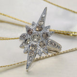 Pre-owned 18ct White Gold 1.25ct Cinnamon Diamond North Star Ring
