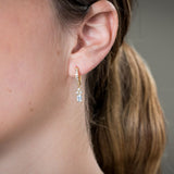 Georgini The Layered Edit Kolm Cubic Zirconia Drop Earrings Gold Plated IE1005G