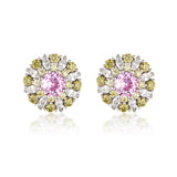 Georgini Summer Sorbet Berry Bloom Earrings Silver IE1011MX