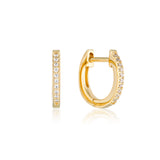 Georgini Noel Nights Cubic Zirconia Hoop Earrings Gold Plated IE1036G
