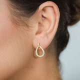 Georgini Goddess Freya Cubic Zirconia Earrings Gold Plated IE1117G