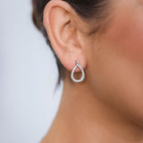 Georgini Goddess Freya Cubic Zirconia Earrings Silver IE1117W